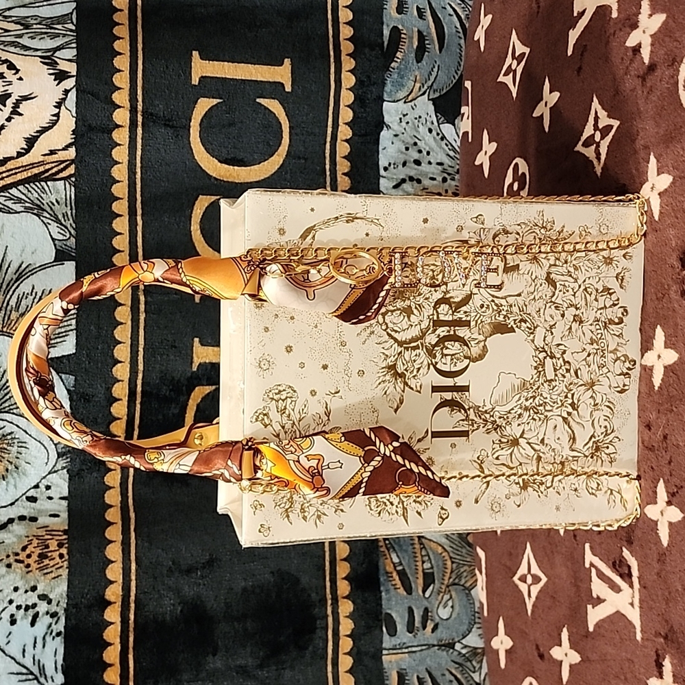 🛍️ DIOR Shopping Bag Upcycled into a Crossbody Tote